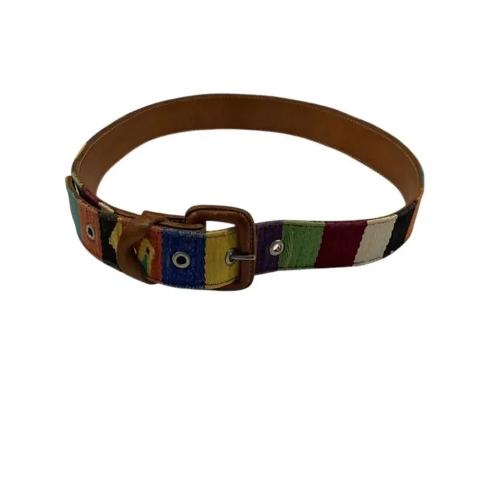 Guatemalan Women's Belt With Traditional Colorful Tribal Designs
